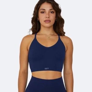 NWOT Set Active SCULPFLEX Ribbed V Bra in Twilight